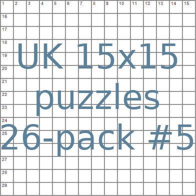 British 15x15 puzzles 26-pack no.5