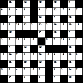 Australian 11x11 codeword puzzle no.316