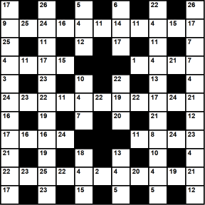 Australian 11x11 codeword puzzle no.318