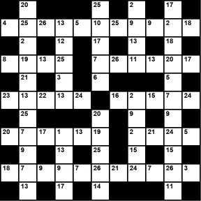 Australian 11x11 codeword puzzle no.323