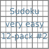 Sudoku 9x9 very easy puzzles 12-pack no.2
