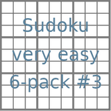 Sudoku 9x9 very easy puzzles 6-pack no.3
