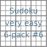 Sudoku 9x9 very easy puzzles 6-pack no.6