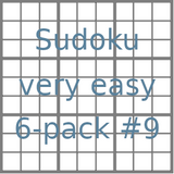 Sudoku 9x9 very easy puzzles 6-pack no.9