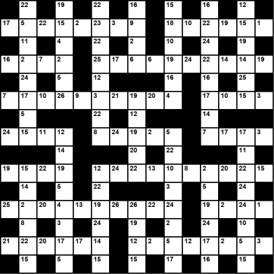 British 15x15 codeword puzzle no.334