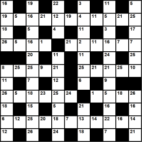 British 11x11 codeword puzzle no.326