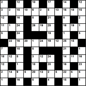 British 11x11 codeword puzzle no.337