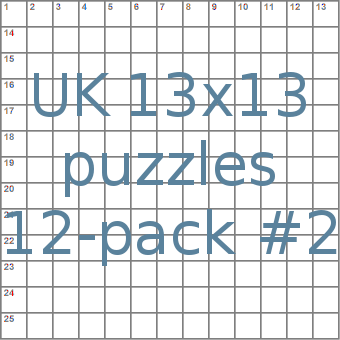 British 13x13 puzzles 12-pack no.2