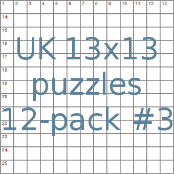 British 13x13 puzzles 12-pack no.3