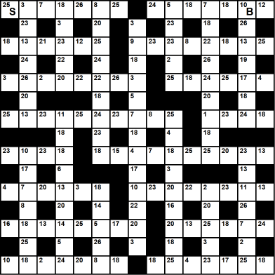 British 15x15 codeword puzzle no.314