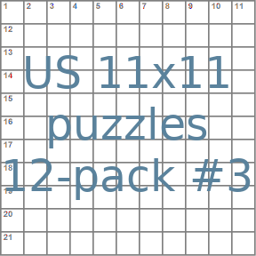American 11x11 puzzles 12-pack no.3