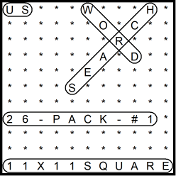 American 11x11 Wordsearch puzzles 26-pack no.1