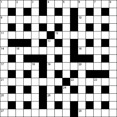 Crossword puzzle by www.crosswordsite.com