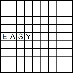 Sudoku 9x9 easy puzzle no.314