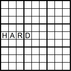 Sudoku 9x9 hard puzzle no.348