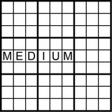 Sudoku 9x9 medium puzzle no.345