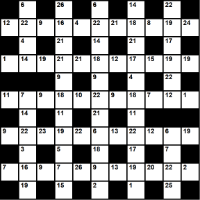 Australian 11x11 codeword puzzle no.305