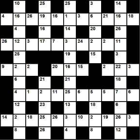 Australian 11x11 codeword puzzle no.307