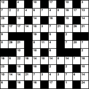 Australian 11x11 codeword puzzle no.308