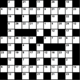Australian 11x11 codeword puzzle no.310