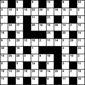 Australian 11x11 codeword puzzle no.311