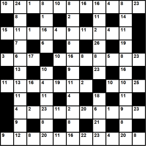 Australian 11x11 codeword puzzle no.312
