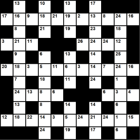 Australian 11x11 codeword puzzle no.313