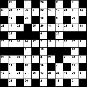 Australian 11x11 codeword puzzle no.315