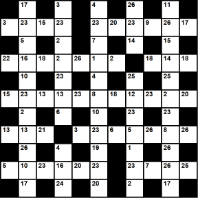 Australian 11x11 codeword puzzle no.324