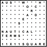 Australian 11x11 Wordsearch puzzle no.308 - nautical terms