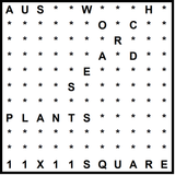 Australian 11x11 Wordsearch puzzle no.322 - plants