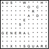 Australian 11x11 Wordsearch puzzle no.337 - general