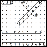 Australian 11x11 Wordsearch puzzles 26-pack no.1