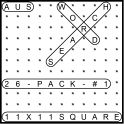Australian 11x11 Wordsearch puzzles 26-pack no.1