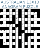 Australian 13x13 anagram crossword puzzle no.306