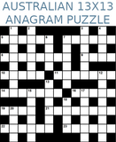 Australian 13x13 anagram crossword puzzle no.317