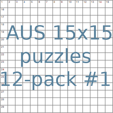 Australian 15x15 puzzles 12-pack no.1