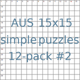 Australian 15x15 simple puzzles 12-pack no.2