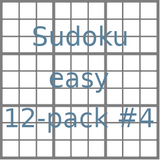 Sudoku 9x9 easy puzzles 12-pack no.4