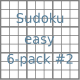 Sudoku 9x9 easy puzzles 6-pack no.2