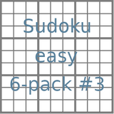 Sudoku 9x9 easy puzzles 6-pack no.3