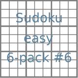 Sudoku 9x9 easy puzzles 6-pack no.6