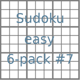 Sudoku 9x9 easy puzzles 6-pack no.7