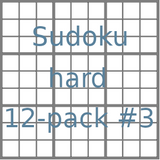 Sudoku 9x9 hard puzzles 12-pack no.3