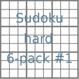 Sudoku 9x9 hard puzzles 6-pack no.1