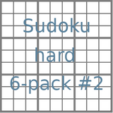 Sudoku 9x9 hard puzzles 6-pack no.2