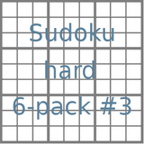 Sudoku 9x9 hard puzzles 6-pack no.3