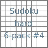 Sudoku 9x9 hard puzzles 6-pack no.4