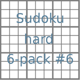 Sudoku 9x9 hard puzzles 6-pack no.6