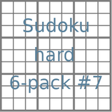 Sudoku 9x9 hard puzzles 6-pack no.7